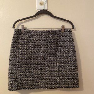 J Crew Tweed Metallic Skirt